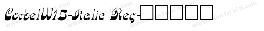 CorbelW15-Italic Reg字体转换